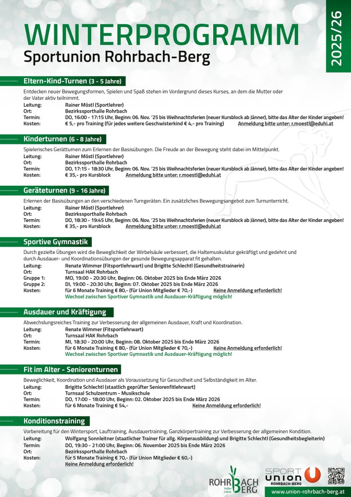 Winterprogramm 2025/26