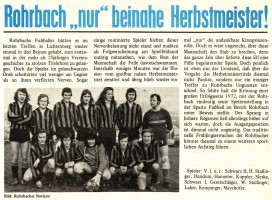 Rohrbacher Notizen, Nr. 1, November 1972